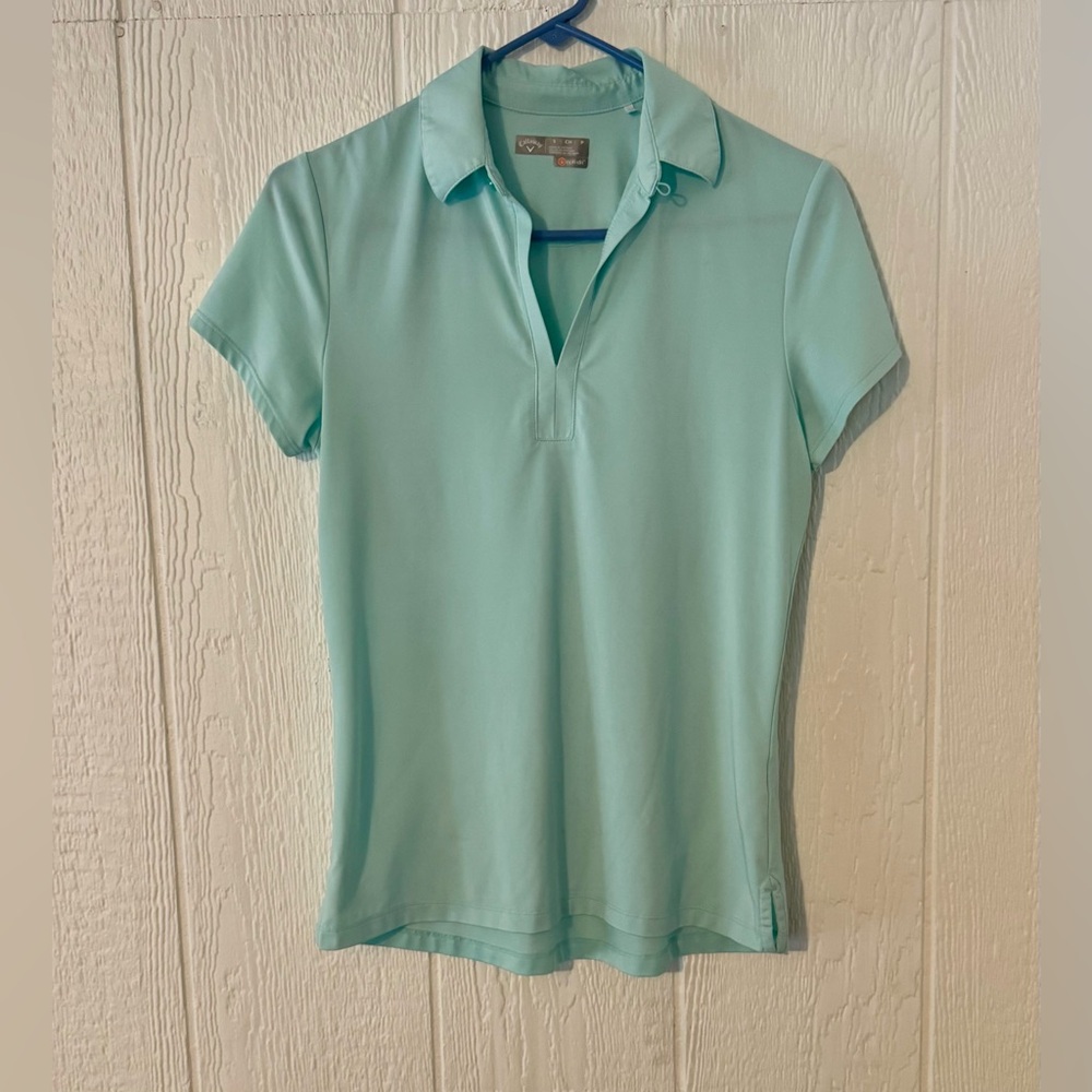 Callaway ladies opti-dri top size small aqua